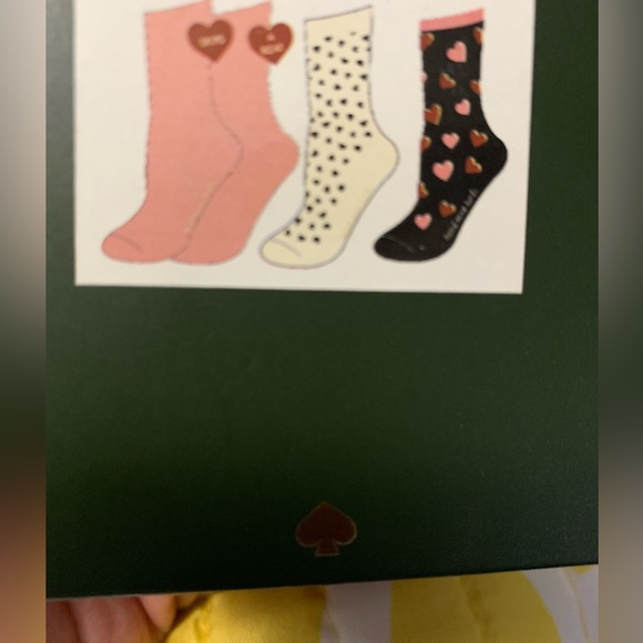 Kate spade 3 pack socks nwot. - Picture 2 of 3